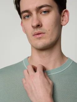 Strickshirt mit Leinen