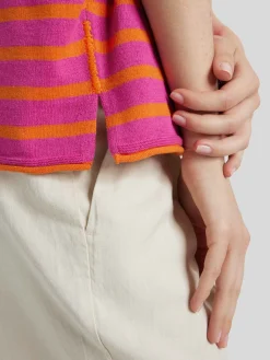 Strickshirt mit Leinen