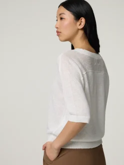 Strickshirt mit Leinen