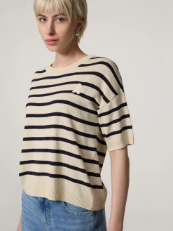 Strickshirt mit Leinen