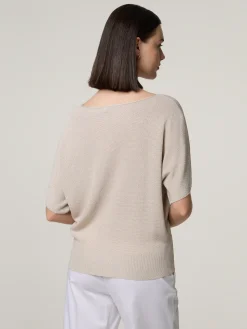 Strickshirt mit Lurexdetails