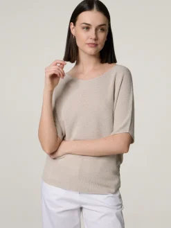 Strickshirt mit Lurexdetails