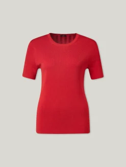 Strickshirt mit Rippen