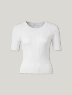 Strickshirt mit Rippen