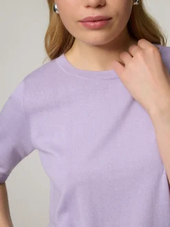 Strickshirt mit Seide