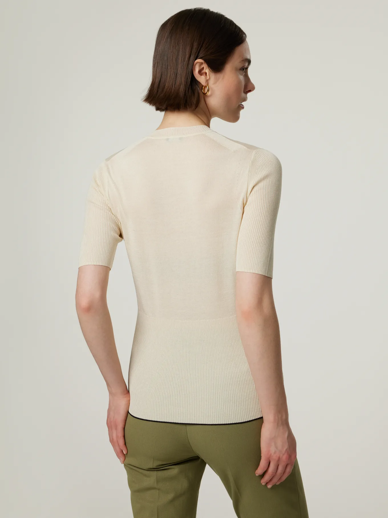 Strickshirt mit Seide