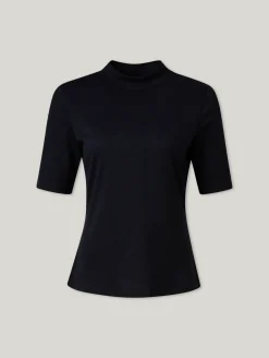 Strickshirt mit Stehkragen