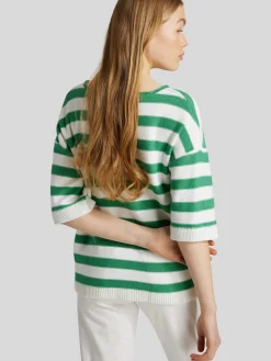 Strickshirt mit Streifen