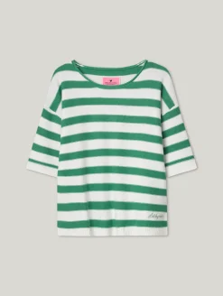 Strickshirt mit Streifen