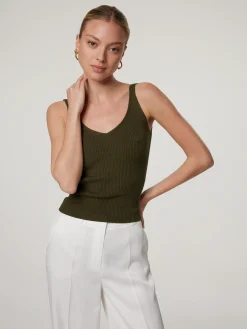 Stricktop aus Baumwolle