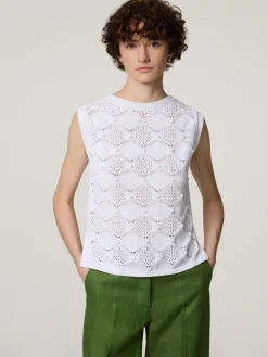 Stricktop aus Baumwolle RIBE