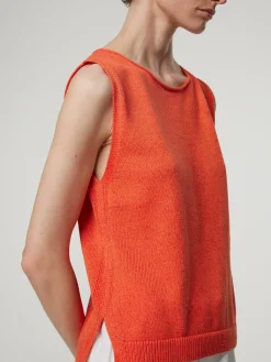 Stricktop mit Baumwolle