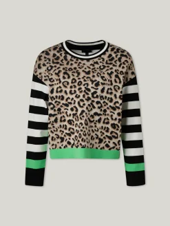 Sweatshirt mit Muster-Mix