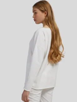 Sweatshirt mit offenen Kanten