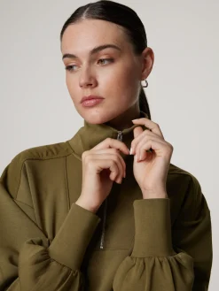 Sweatshirt mit Troyerkragen