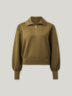 Sweatshirt mit Troyerkragen