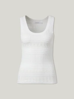 Tanktop mit Lochstickerei