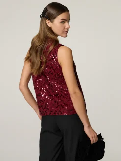 Top mit Pailletten