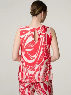 Top mit Schmucksteinen