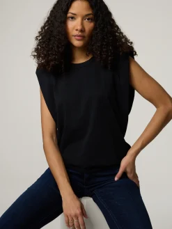 Top mit Schulterpolster