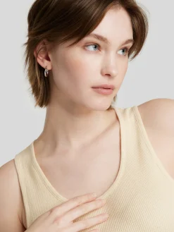 Top mit Waffelstruktur