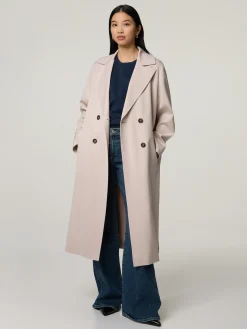 Trenchcoat aus Wolle