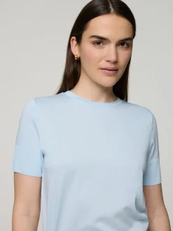 T-Shirt aus Feinstrick