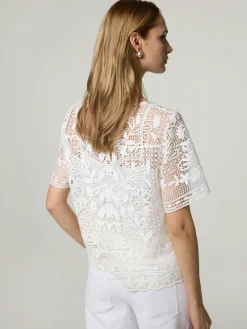 T-Shirt aus Häkelspitze