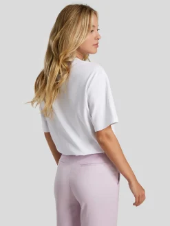 T-Shirt mit Flock-Print