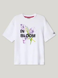 T-Shirt mit Flock-Print