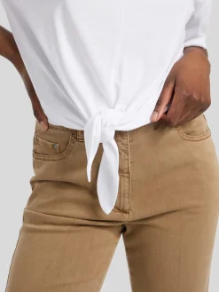 T-Shirt mit Knotendetail