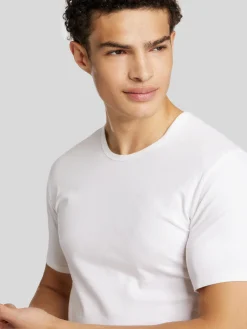 T-Shirt mit Rundhals im 2er Set