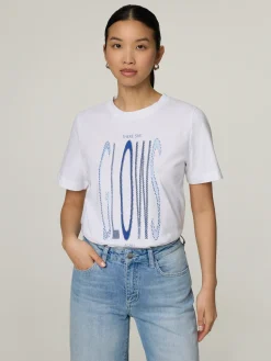 T-Shirt mit Strasssteinen