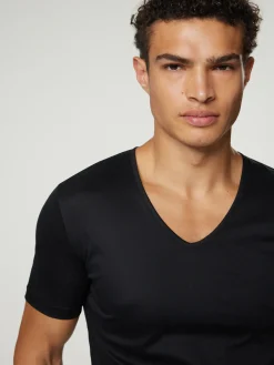 T-Shirt mit V-Ausschnitt SEA ISLAND