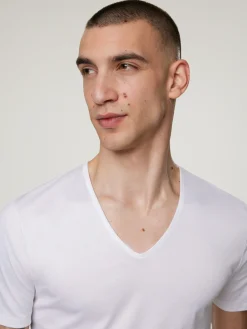 T-Shirt mit V-Ausschnitt SEA ISLAND