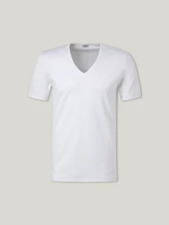 T-Shirt mit V-Ausschnitt SEA ISLAND