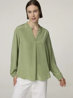 Tunikabluse aus Satin