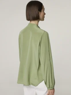 Tunikabluse aus Satin