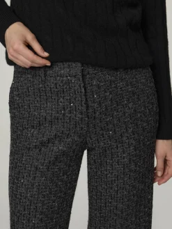 Tweed-Hose mit Pailletten MIA