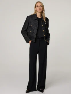 Tweedjacke mit Metallknöpfen