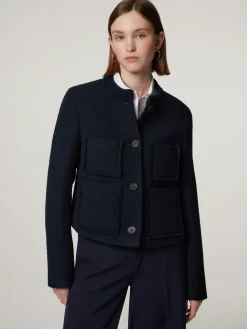 Tweedjacke mit Schurwolle