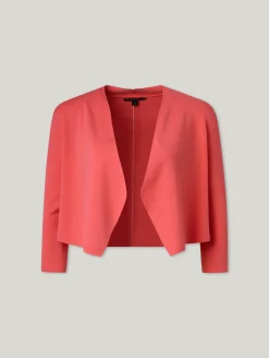 Verkürzte Feinstrickjacke