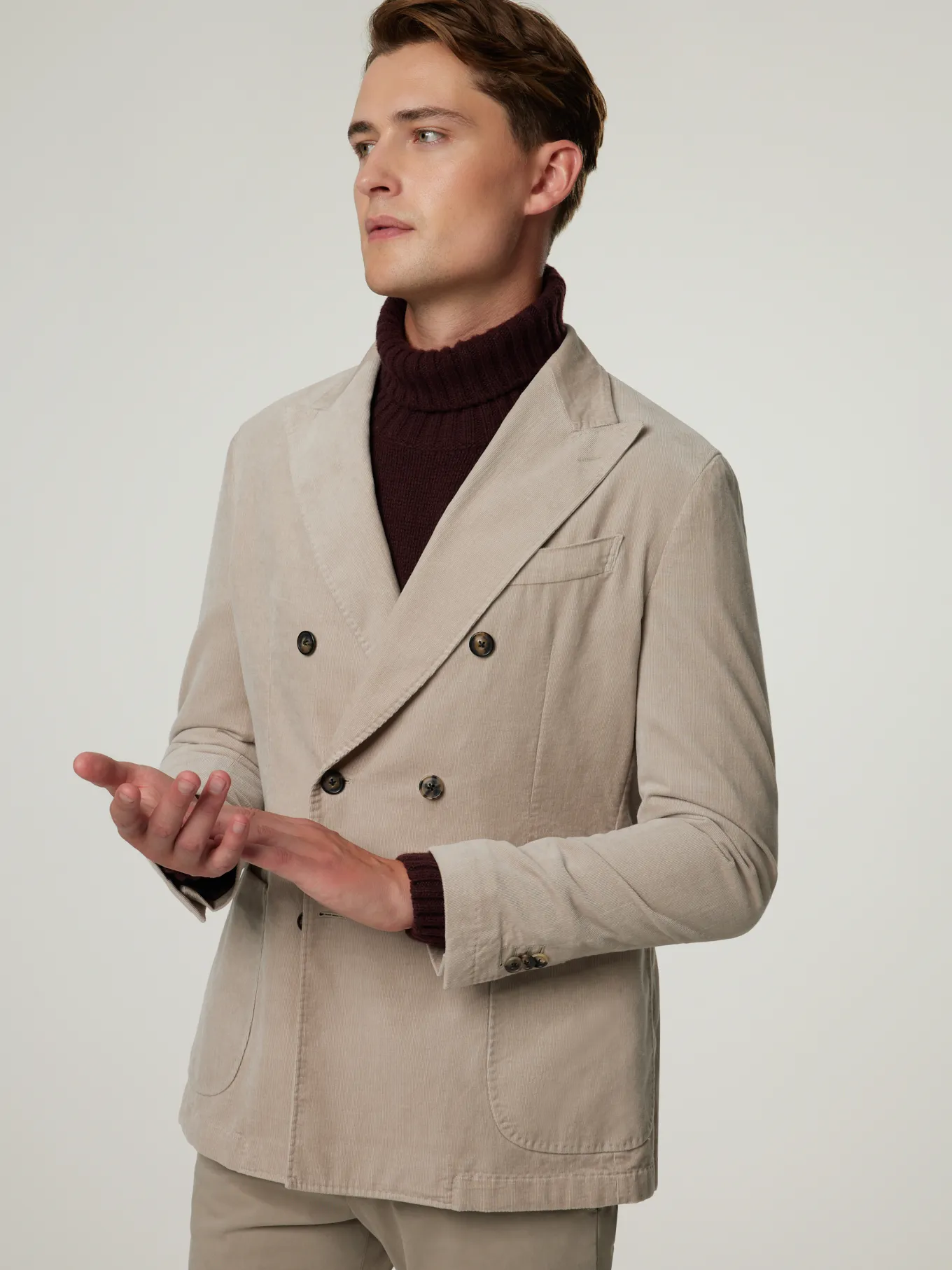 Veston aus Cord im Shaped Fit