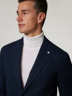 Veston mit Fischgrätmuster