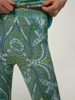 Weite Hose mit Paisley-Print