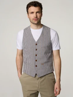 Weste mit Vichymuster