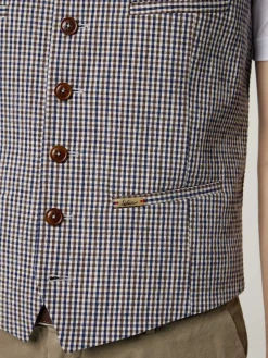 Weste mit Vichymuster