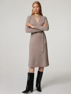 Wickelkleid aus Kaschmir