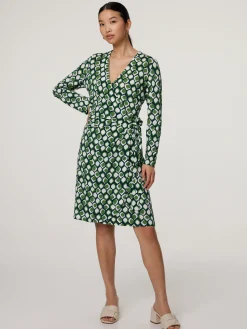 Wickelkleid mit Print