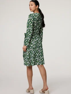 Wickelkleid mit Print